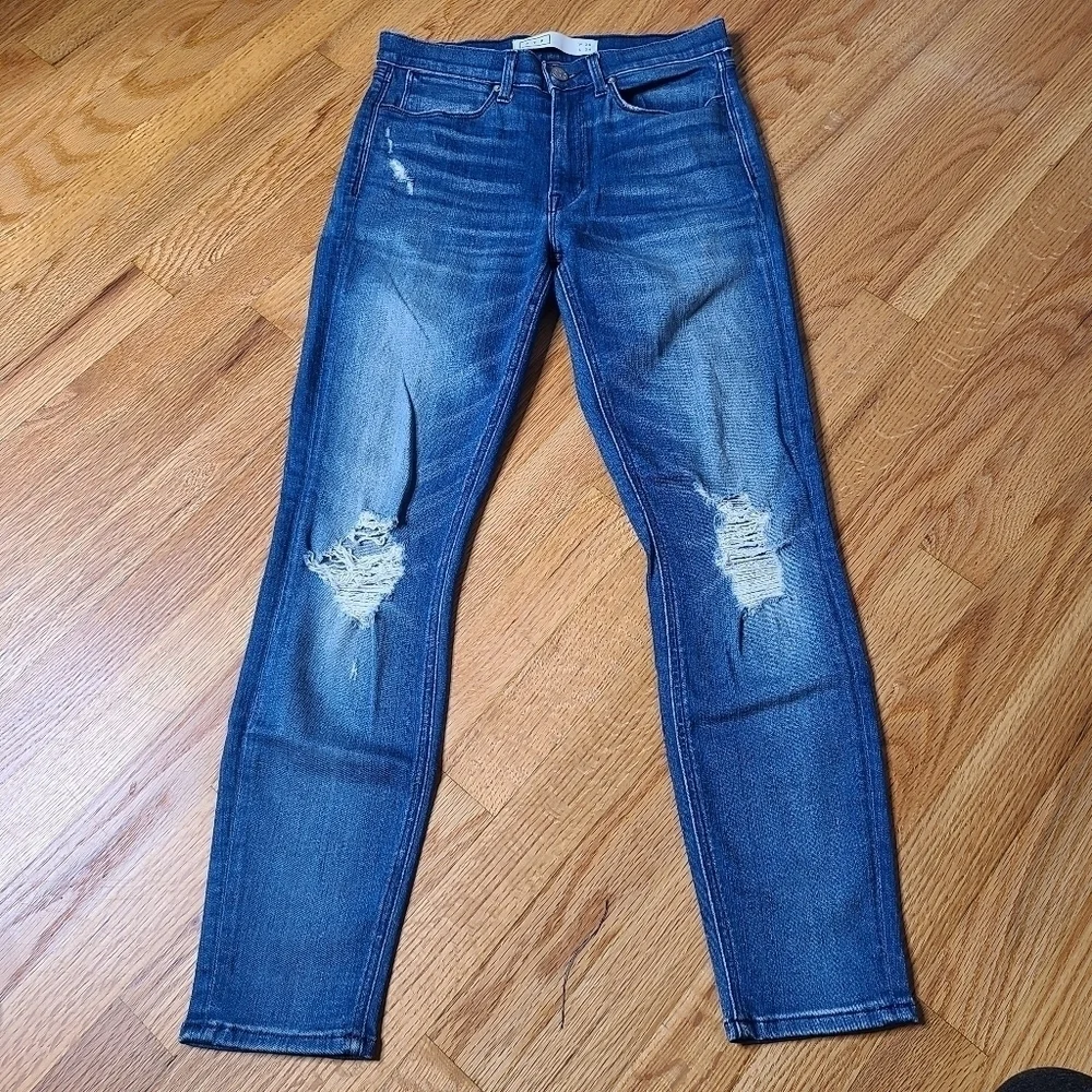 AYR Size 26 Distressed Stretch Skinny High Rise Jeans - Picture 4 of 9